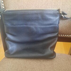 Leather Crossbody Black Handbag Bugatti